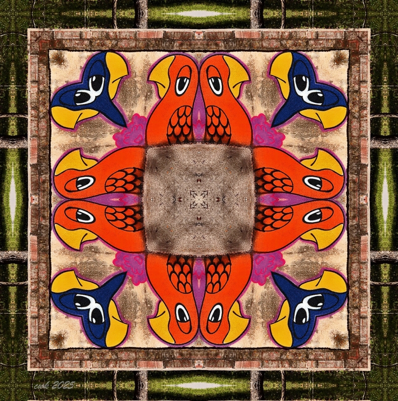 Parrots of Rollingwood by artist Charlie Kreitler